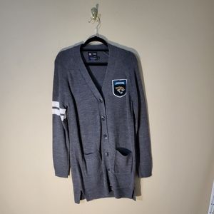 NFL Jaguars cardigan women's size medium